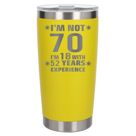Yellow Thermal Metal Coffee Cup
