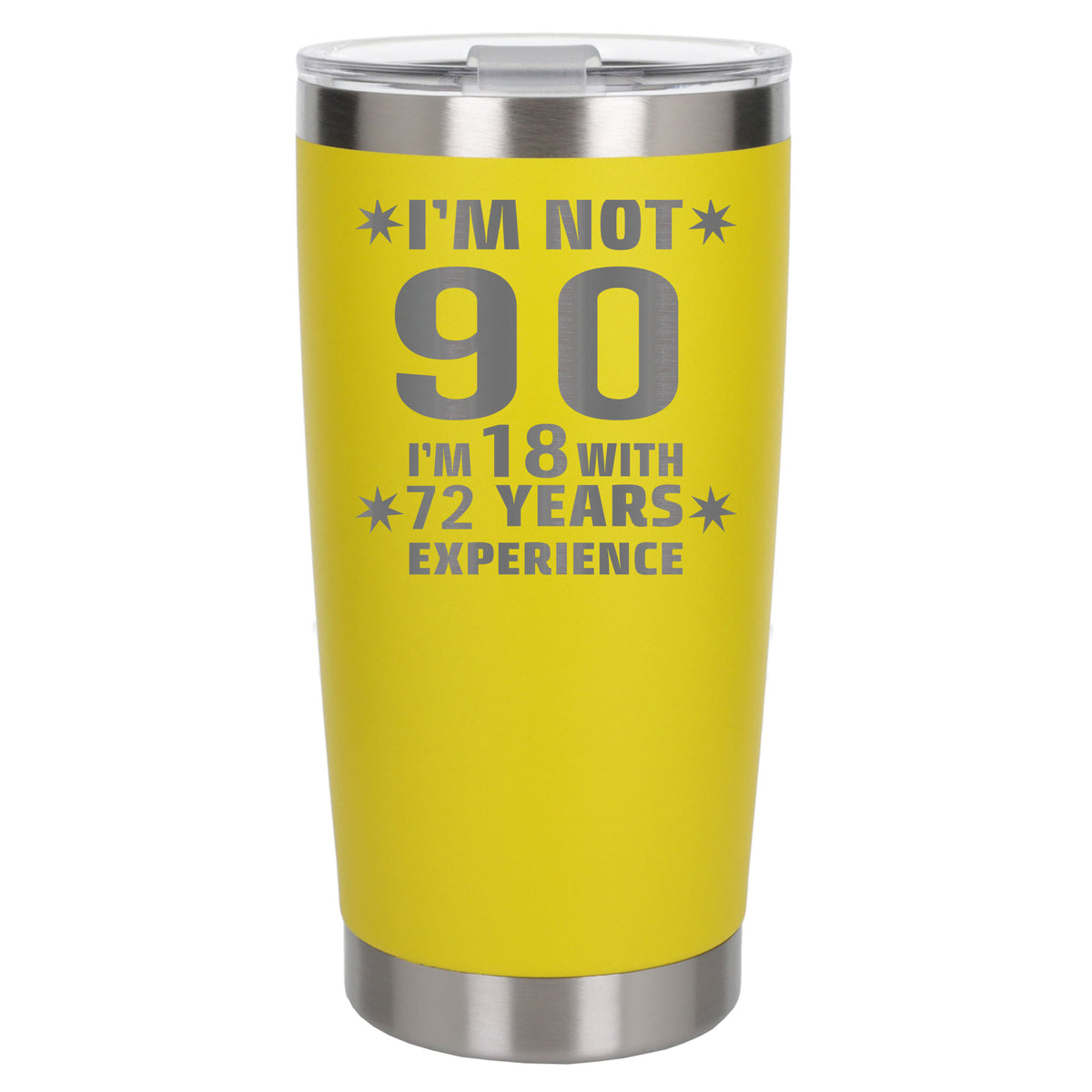 Yellow Thermal Metal Coffee Cup