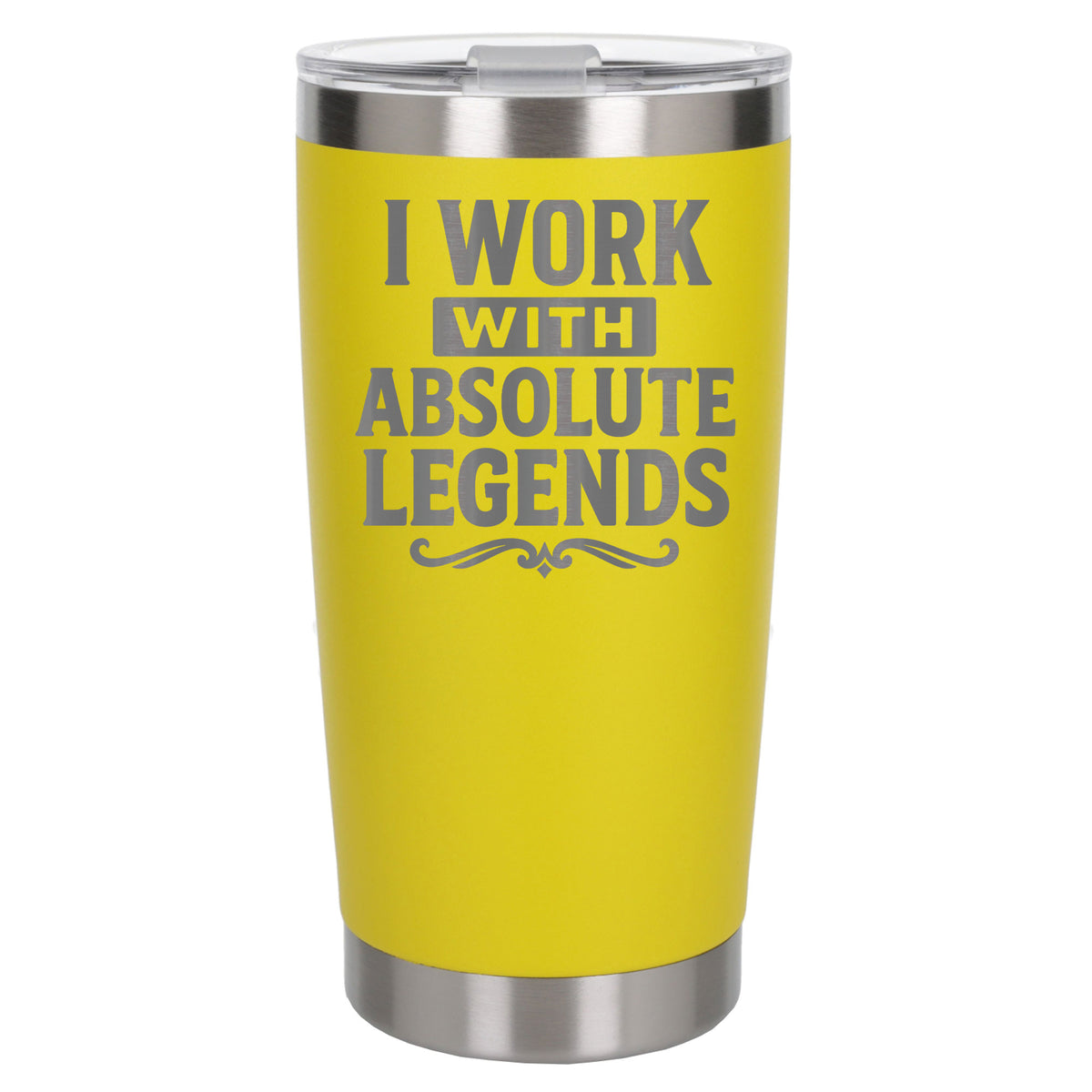 Yellow Thermal Metal Coffee Cup