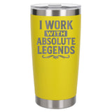 Yellow Thermal Metal Coffee Cup
