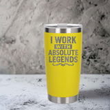 Yellow Thermal Metal Coffee Cup