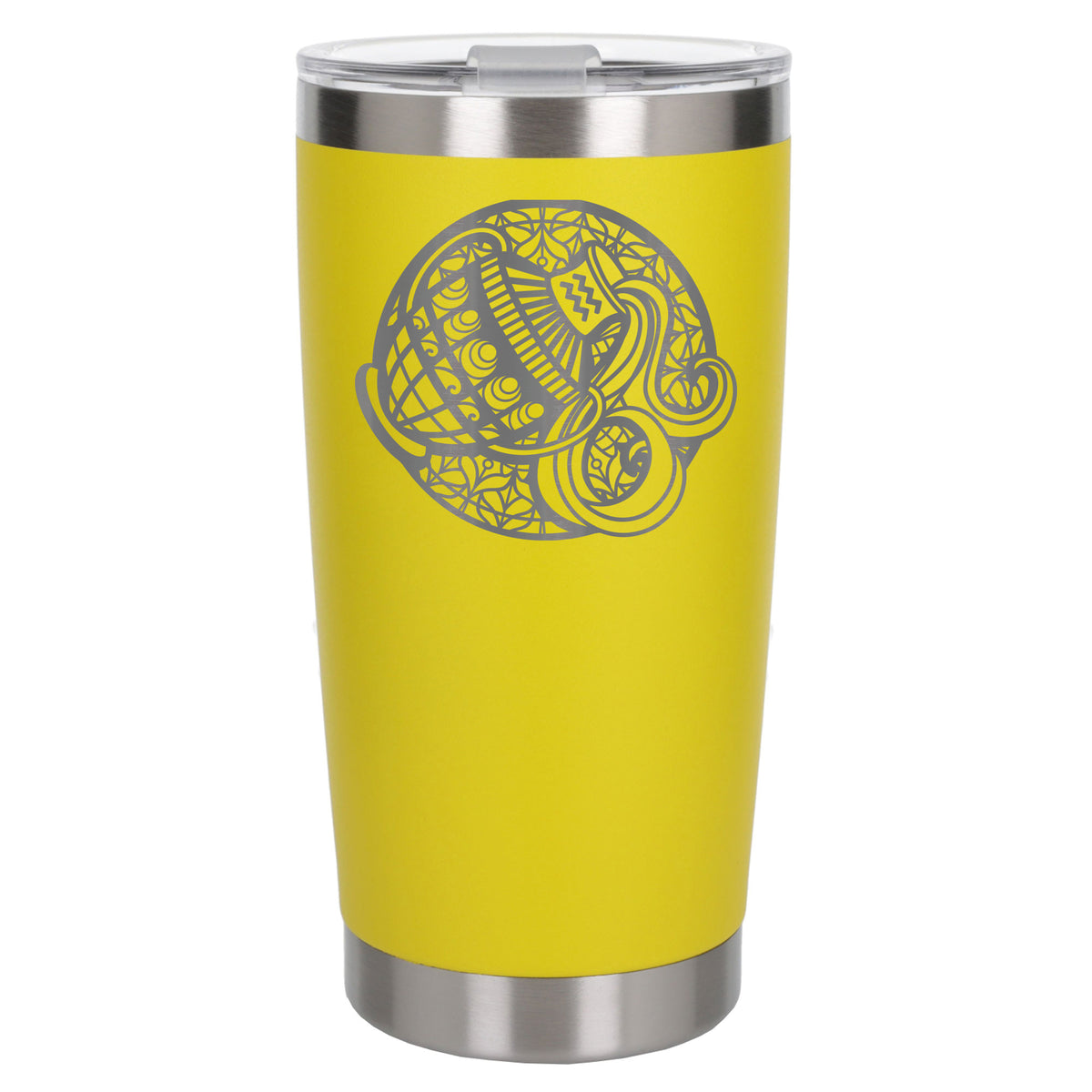 Yellow Thermal Metal Coffee Cup