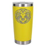 Yellow Thermal Metal Coffee Cup