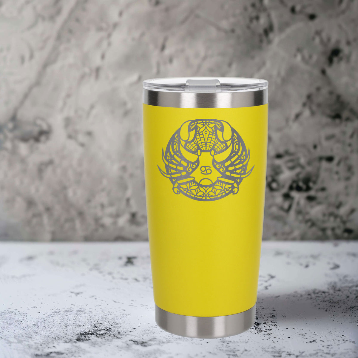 Yellow Thermal Metal Coffee Cup
