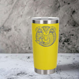 Yellow Thermal Metal Coffee Cup