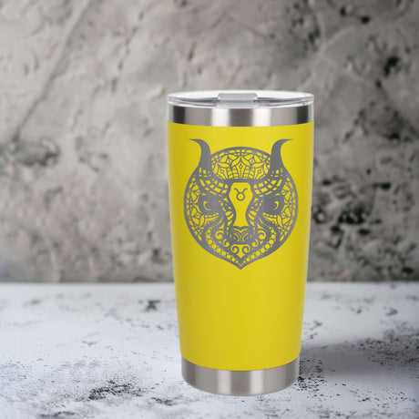 Yellow Thermal Metal Coffee Cup
