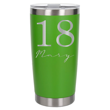 Green Thermal Metal Coffee Cup