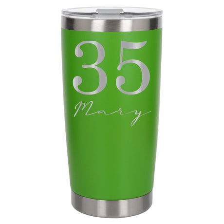 Green Thermal Metal Coffee Cup