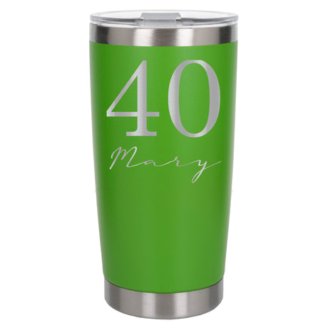 Green Thermal Metal Coffee Cup