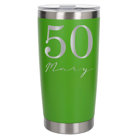 Green Thermal Metal Coffee Cup
