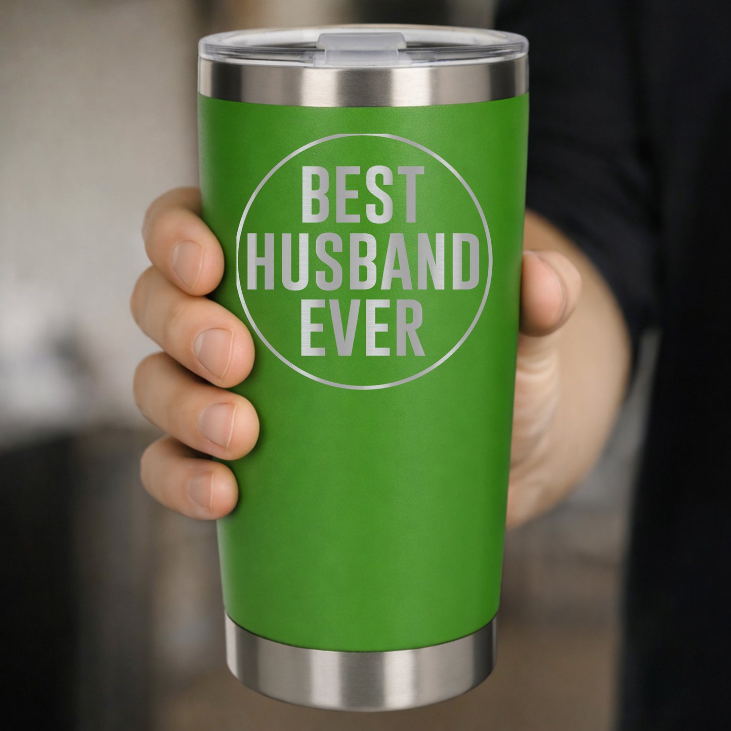 Green Thermal Metal Coffee Cup