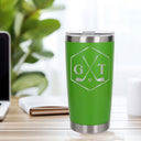 Green Thermal Metal Coffee Cup