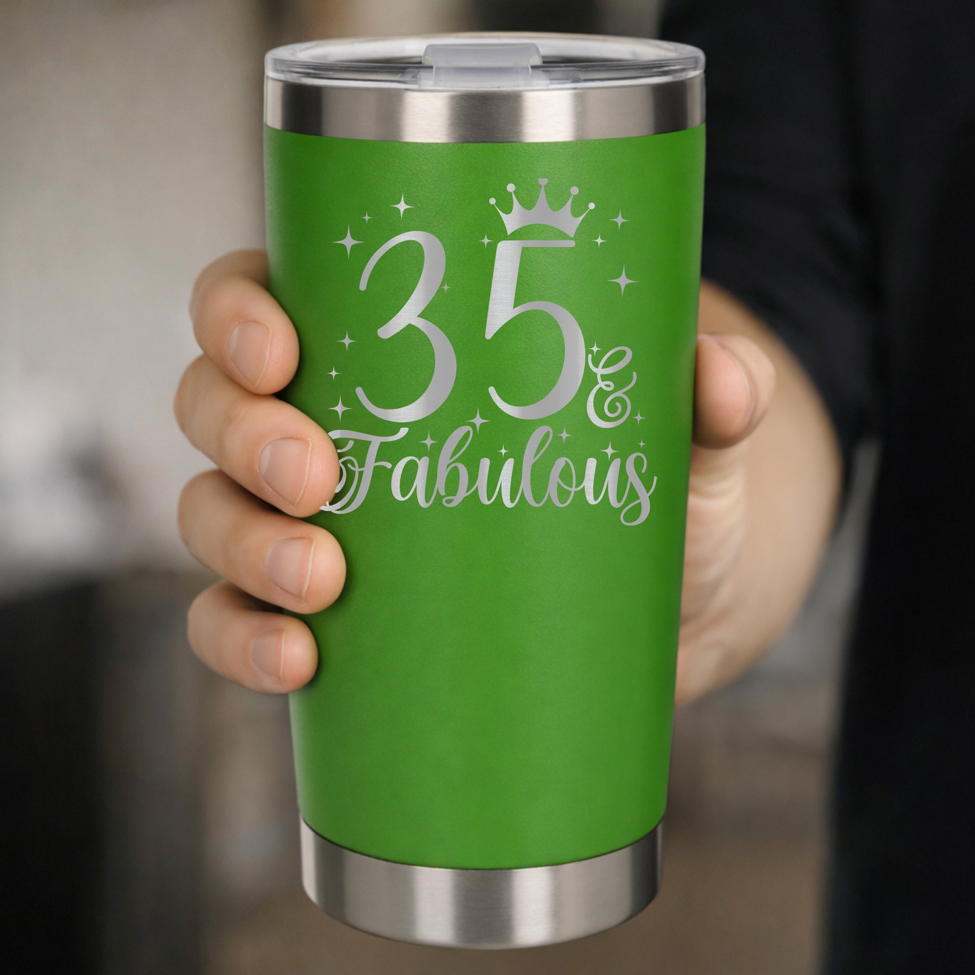 Green Thermal Metal Coffee Cup