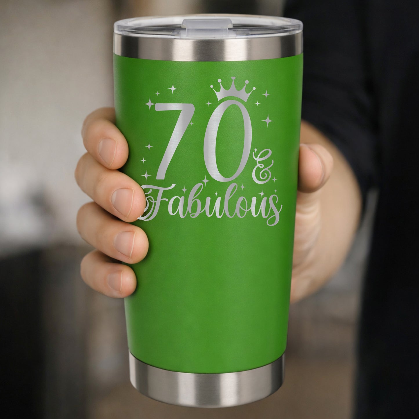 Green Thermal Metal Coffee Cup