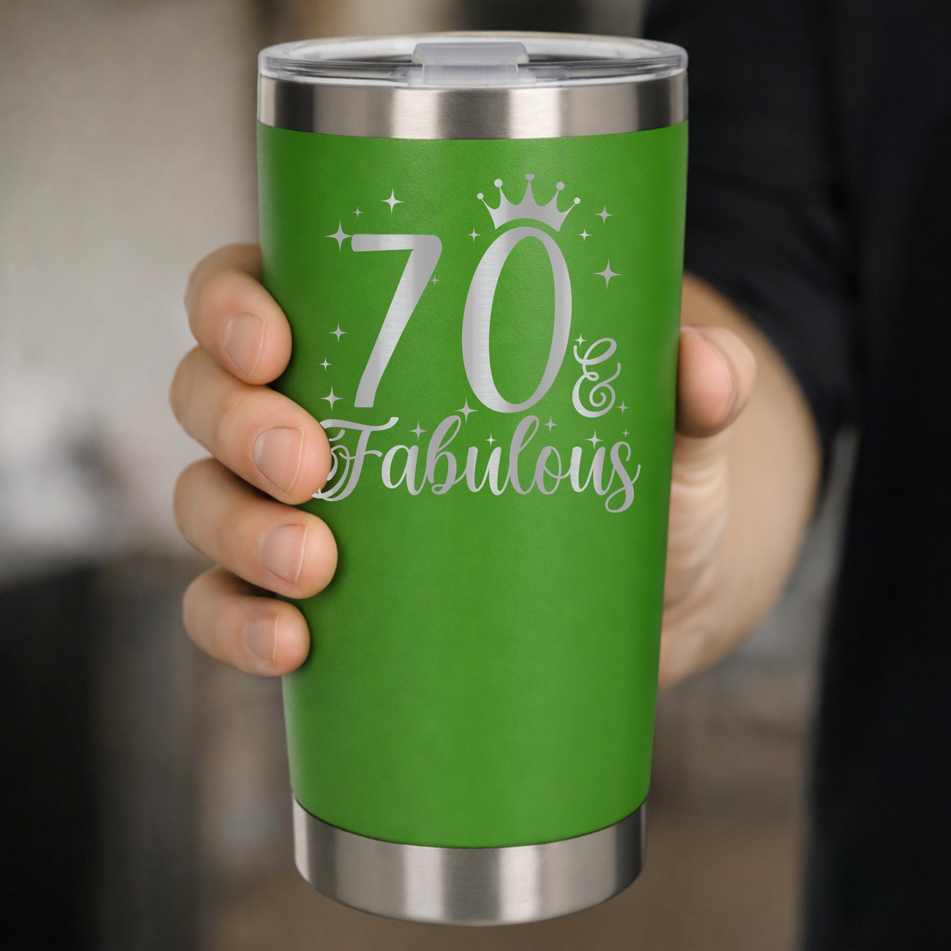 Green Thermal Metal Coffee Cup