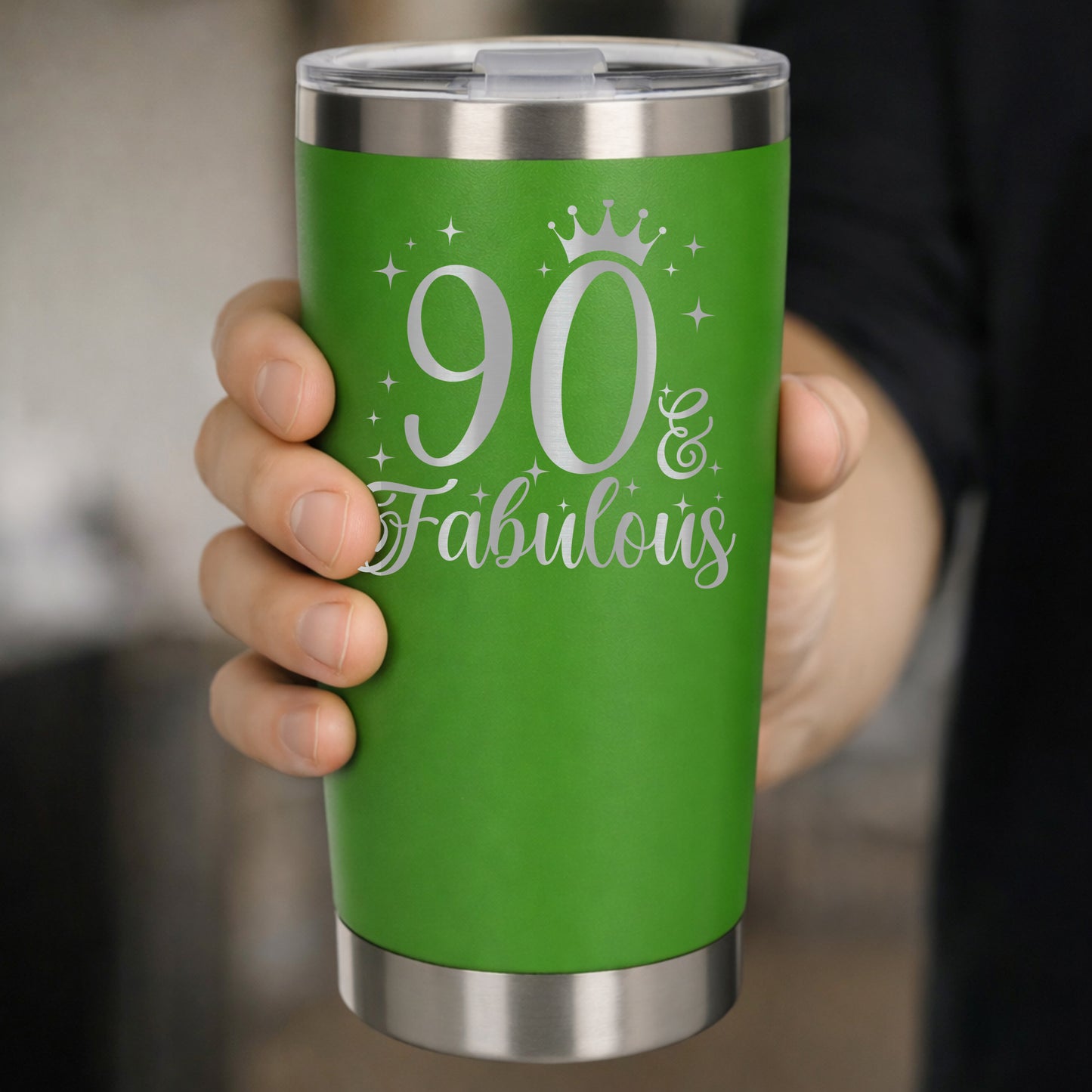 Green Thermal Metal Coffee Cup