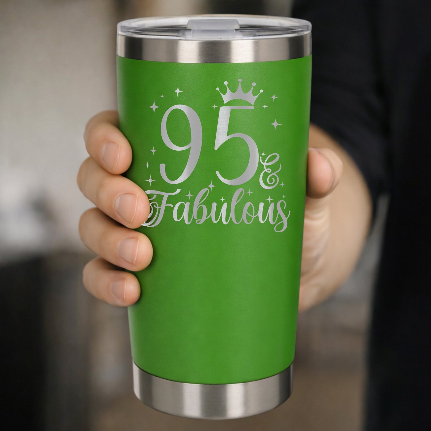 Green Thermal Metal Coffee Cup