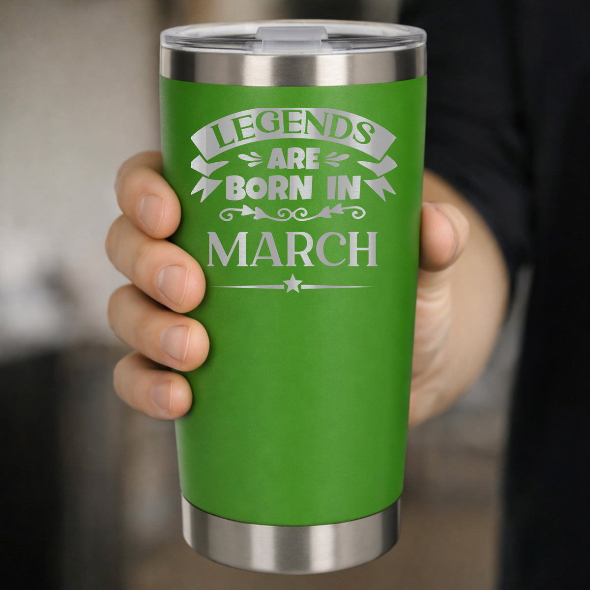 Green Thermal Metal Coffee Cup