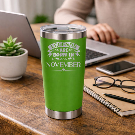 Green Thermal Metal Coffee Cup