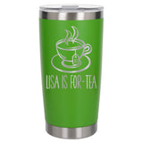 Green Thermal Metal Coffee Cup