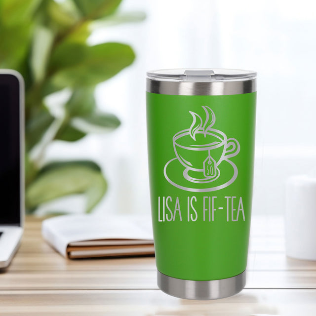 Green Thermal Metal Coffee Cup