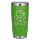 Green Thermal Metal Coffee Cup