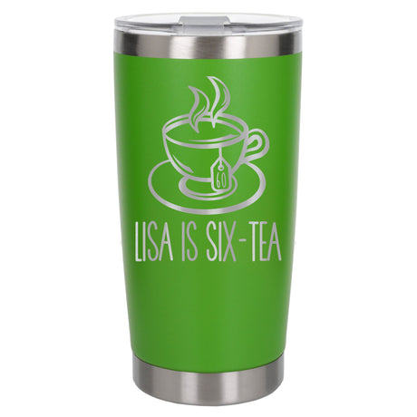 Green Thermal Metal Coffee Cup