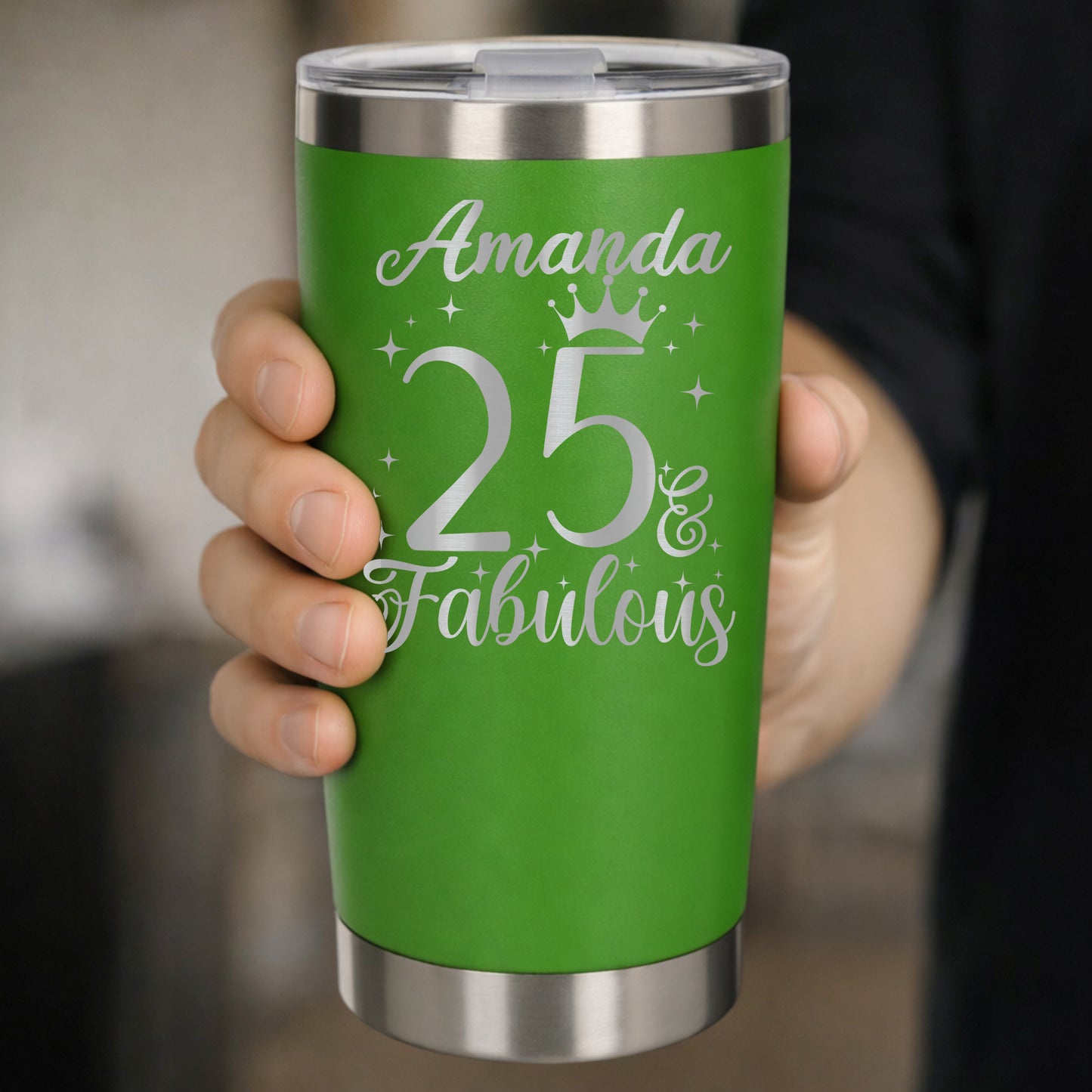 Green Thermal Metal Coffee Cup