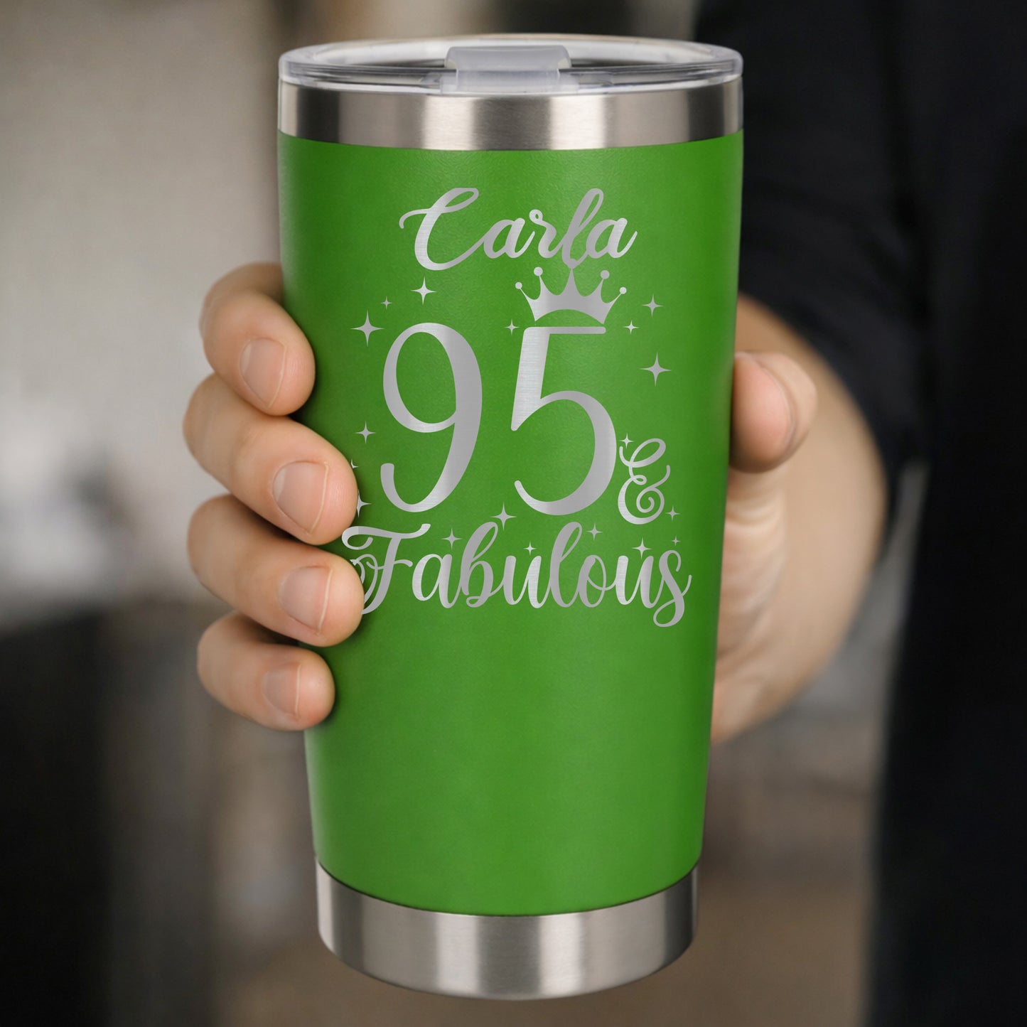 Green Thermal Metal Coffee Cup