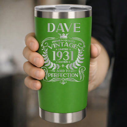 Green Thermal Metal Coffee Cup