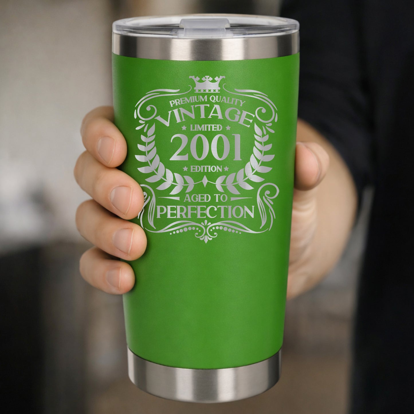 Green Thermal Metal Coffee Cup
