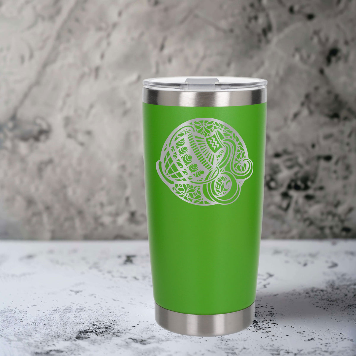 Green Thermal Metal Coffee Cup