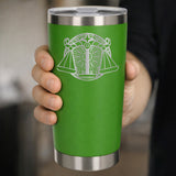 Green Thermal Metal Coffee Cup