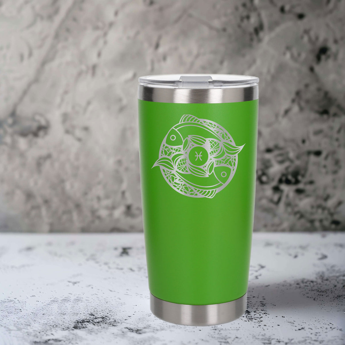 Green Thermal Metal Coffee Cup