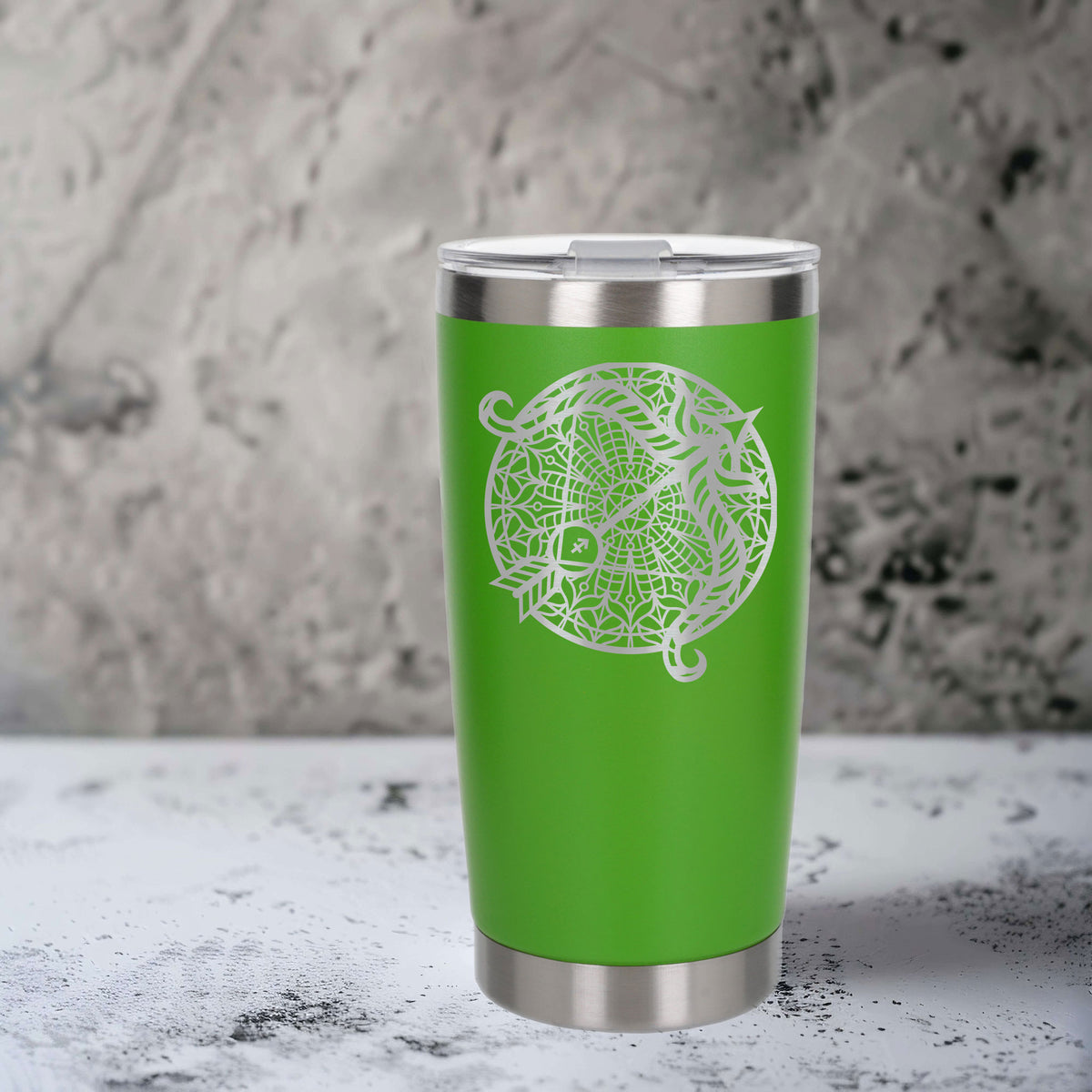 Green Thermal Metal Coffee Cup