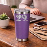 Purple Thermal Metal Coffee Cup
