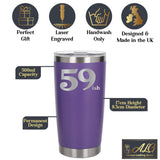 Purple Thermal Metal Coffee Cup