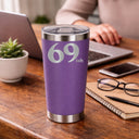 Purple Thermal Metal Coffee Cup