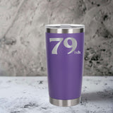 Purple Thermal Metal Coffee Cup