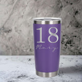 Purple Thermal Metal Coffee Cup