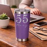 Purple Thermal Metal Coffee Cup