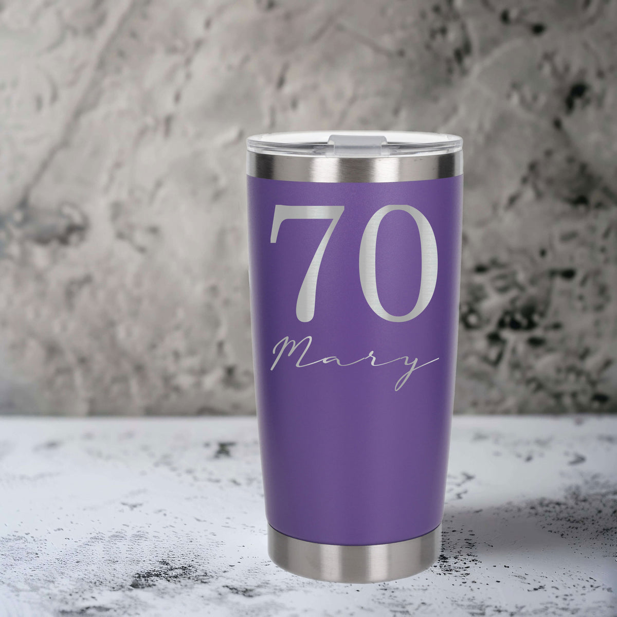 Purple Thermal Metal Coffee Cup
