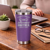 Purple Thermal Metal Coffee Cup