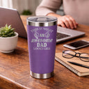 Purple Thermal Metal Coffee Cup