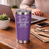 Purple Thermal Metal Coffee Cup