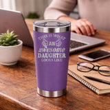Purple Thermal Metal Coffee Cup