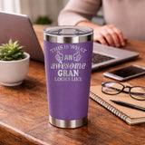 Purple Thermal Metal Coffee Cup
