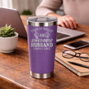 Purple Thermal Metal Coffee Cup