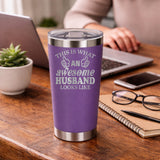 Purple Thermal Metal Coffee Cup