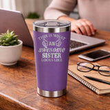 Purple Thermal Metal Coffee Cup
